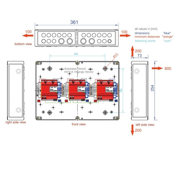 Generatoranschlusskasten Dehn ÜSS GAKS100032RXBCPC11DE Generatoranschlusskasten Dehn ÜSS GAKS100032RXBCPC11DE
