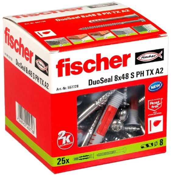 Dübel DuoSeal 8x48 S A2 557728 Dübel DuoSeal 8x48 S A2 557728