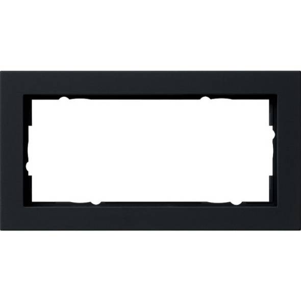 System 55 E2 2-fach Rahmen schwarz matt o.M. 0100209 System 55 E2 2-fach Rahmen schwarz matt o.M. 0100209