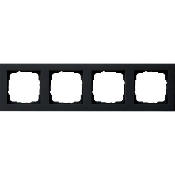 System 55 E2 4-fach Rahmen schwarz matt 021409 System 55 E2 4-fach Rahmen schwarz matt 021409