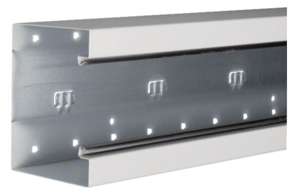 Brüstungskanal-Unterteil BRS1001301 100x130mm verkehrsweiß Stahl Brüstungskanal-Unterteil BRS1001301 100x130mm verkehrsweiß Stahl