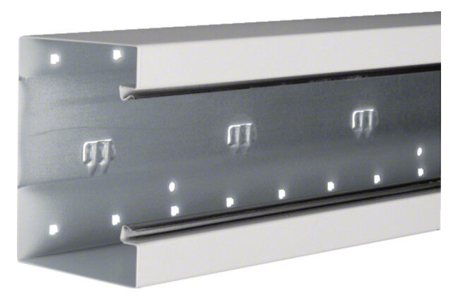 Brüstungskanal-Unterteil BRS1001301 100x130mm verkehrsweiß Stahl Brüstungskanal-Unterteil BRS1001301 100x130mm verkehrsweiß Stahl