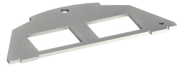Montageplatte BSM052 edelstahl Typ 05 Keystone 20,1x14,8 2-fach Montageplatte BSM052 edelstahl Typ 05 Keystone 20,1x14,8 2-fach
