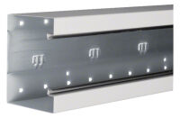 Brüstungskanal-Unterteil BRS1001301 100x130mm verkehrsweiß Stahl
