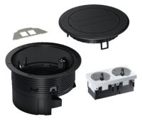 Installationsdose R02 BSR02D03 2x SchuKo + Keystone