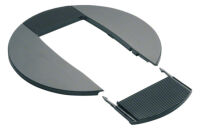 Rosette lackiert aluminium natur DAC280 LAN f. Deckenanschlusssäule