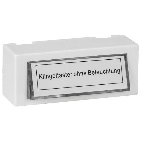 AP-Klingeltaster 24V/1A Kunststoff weiß unbeleuchtet