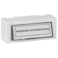AP-Klingeltaster 24V/1A Kunststoff weiß unbeleuchtet