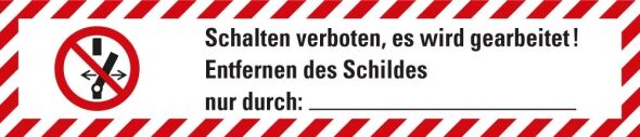 Wartungsaufkleber Schalten verboten Piktogramm Schalten verboten nach weiß Folie selbstklebend 70 x 15 mm 10 St./Bogen Wartungsaufkleber Schalten verboten Piktogramm Schalten verboten nach weiß Folie selbstklebend 70 x 15 mm 10 St./Bogen