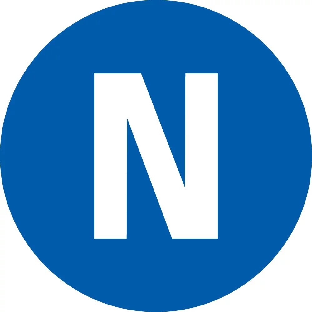Leiterkennzeichen Neutralleiter N blau-weiß PET laminiert Folie selbstklebend d=12,5 mm 500 St./Rolle Leiterkennzeichen Neutralleiter N blau-weiß PET laminiert Folie selbstklebend d=12,5 mm 500 St./Rolle