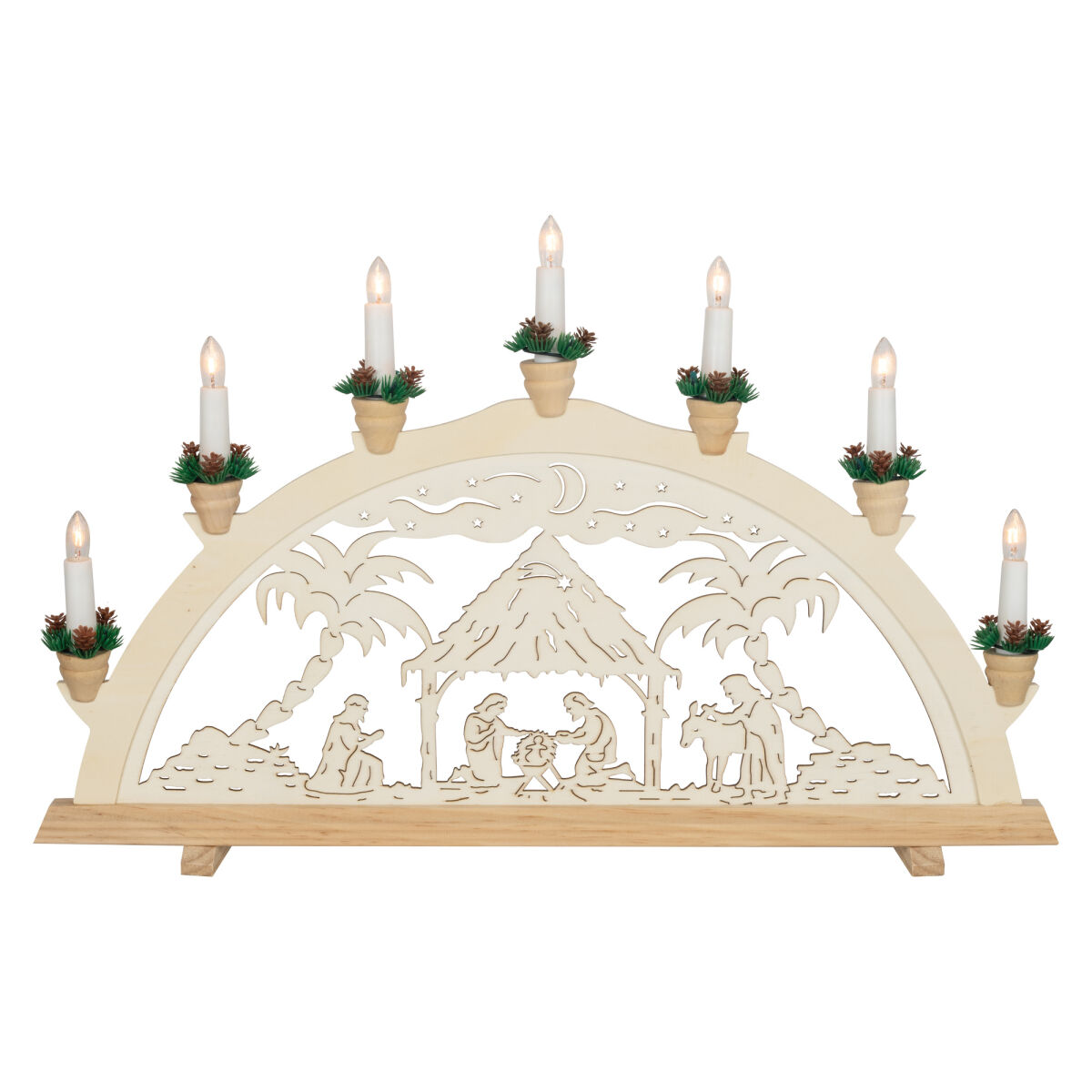 Weihnachtsleuchter CHRISTI GEBURT 7 x E10/34V/3W