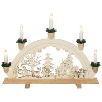 Weihnachtsleuchter WINTERWALD 5 x E10/55V/3W