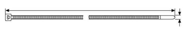 Kabelbinder T18R 2,5x100mm grün Kabelbinder T18R 2,5x100mm grün
