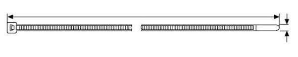Kabelbinder UB200C-N 4,6x200mm natur Kabelbinder UB200C-N 4,6x200mm natur