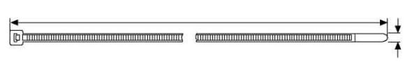 Kabelbinder UB385C-B 4,6x385mm schwarz Kabelbinder UB385C-B 4,6x385mm schwarz