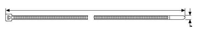 Kabelbinder UB100A-N 2,5x100mm natur Kabelbinder UB100A-N 2,5x100mm natur