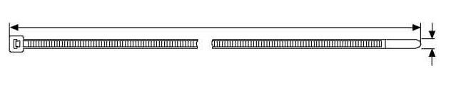 Kabelbinder UB270C-N 4,6x270mm natur