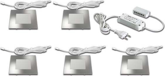 5er-Set LED-Einbauleuchte 61056458003 5er-Set LED-Einbauleuchte 61056458003