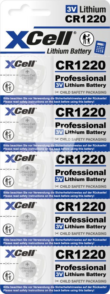 Knopfzelle Lithium 3V XCR1220 (5er)
