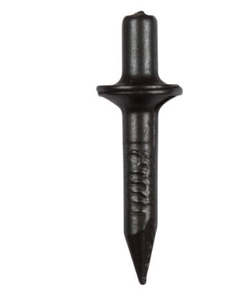 Schlagdübel FIXPIN blau gehärtet quer geriffelt mit großem Kragen