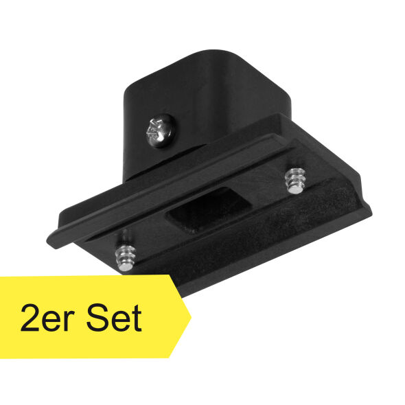 Wand-/Deckenhalterung 1-Phasenschienen PUNTI schwarz Wand-/Deckenhalterung 1-Phasenschienen PUNTI schwarz