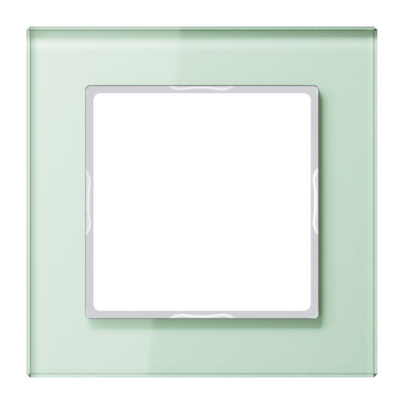 Glasrahmen 1-fach AC 581 GL WMT mattweiß Glasrahmen 1-fach AC 581 GL WMT mattweiß