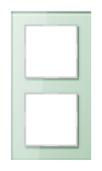 Glasrahmen 2-fach AC 582 GL WMT mattweiß Glasrahmen 2-fach AC 582 GL WMT mattweiß