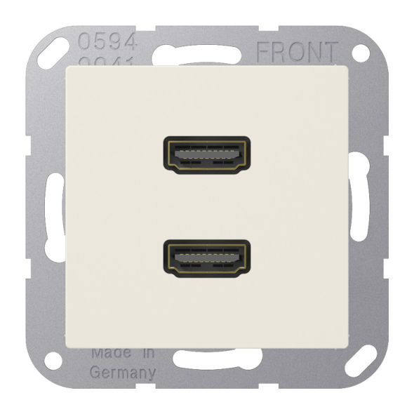 Multimediadose 2-fach HDMI MA A 1133 weiß