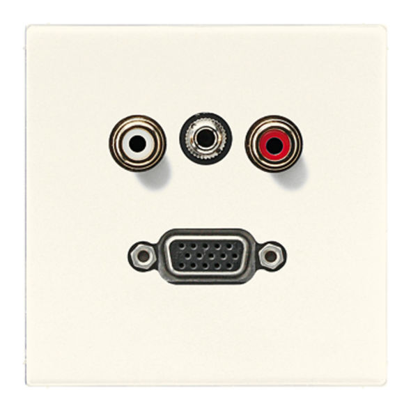 Multimediadose Cinch/Klinke/VGA MA LS 1072 weiß Multimediadose Cinch/Klinke/VGA MA LS 1072 weiß