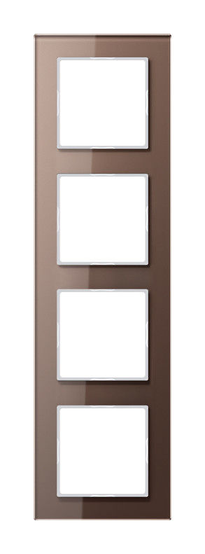 Glasrahmen 4-fach AC 584 GL MO mokka 