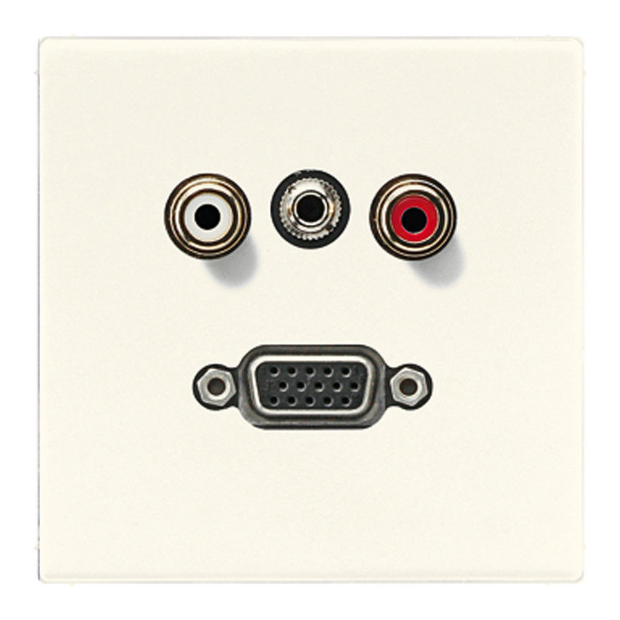 Multimediadose Cinch/Klinke/VGA MA LS 1072 weiß Multimediadose Cinch/Klinke/VGA MA LS 1072 weiß