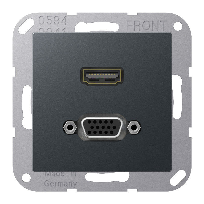 Multimediadose HDMI/VGA MA A 1173 ANM anthrazit matt Multimediadose HDMI/VGA MA A 1173 ANM anthrazit matt