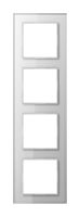 Glasrahmen 4-fach AC 584 GL WW alpinweiß