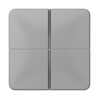 Tastensatz 4-fach CD 404 TSA GR grau