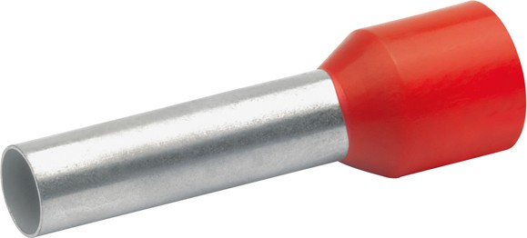 Aderendhülse m. Kragen rot 10,0 mm² L=12mm 476/12 Aderendhülse m. Kragen rot 10,0 mm² L=12mm 476/12