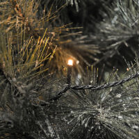 LED-Lichterkette 200 bernsteinfarbene LED inkl. Solar-Batteriebox