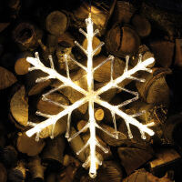LED-Schneeflocke 24 warmweiße LEDs Ø 420