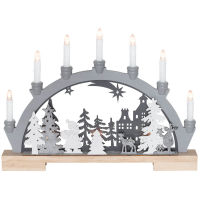 Weihnachtsleuchter LED-Holzsilhouette 3260-320
