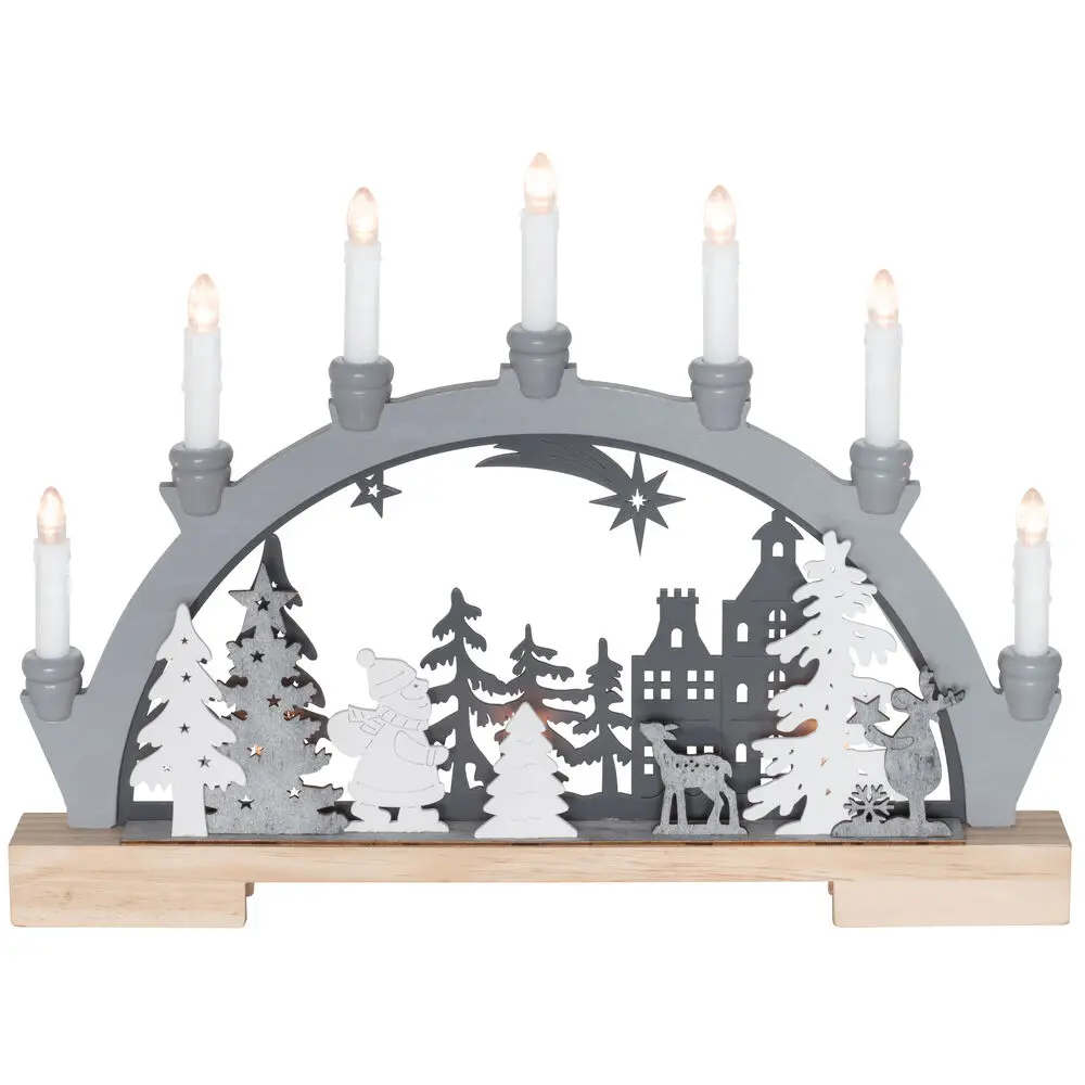 Weihnachtsleuchter 10 warmweiße LEDs Weihnachtsleuchter 10 warmweiße LEDs