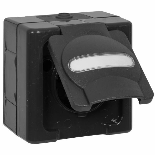 AP/FR BLUE ELECTRIC anthrazit Steckdose 1-fach AP/FR BLUE ELECTRIC anthrazit Steckdose 1-fach