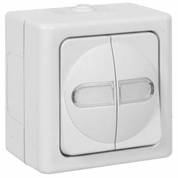 AP/FR BLUE ELECTRIC arktisweiß Serien-Schalter AP/FR BLUE ELECTRIC arktisweiß Serien-Schalter