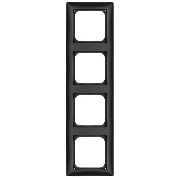 Abdeckrahmen 4-fach K55 schwarz matt Abdeckrahmen 4-fach K55 schwarz matt