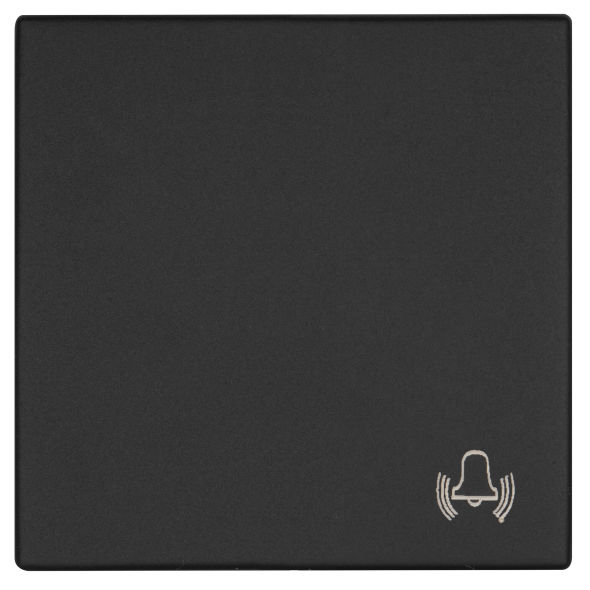 Wippe Symbol Klingel K55 schwarz matt Wippe Symbol Klingel K55 schwarz matt