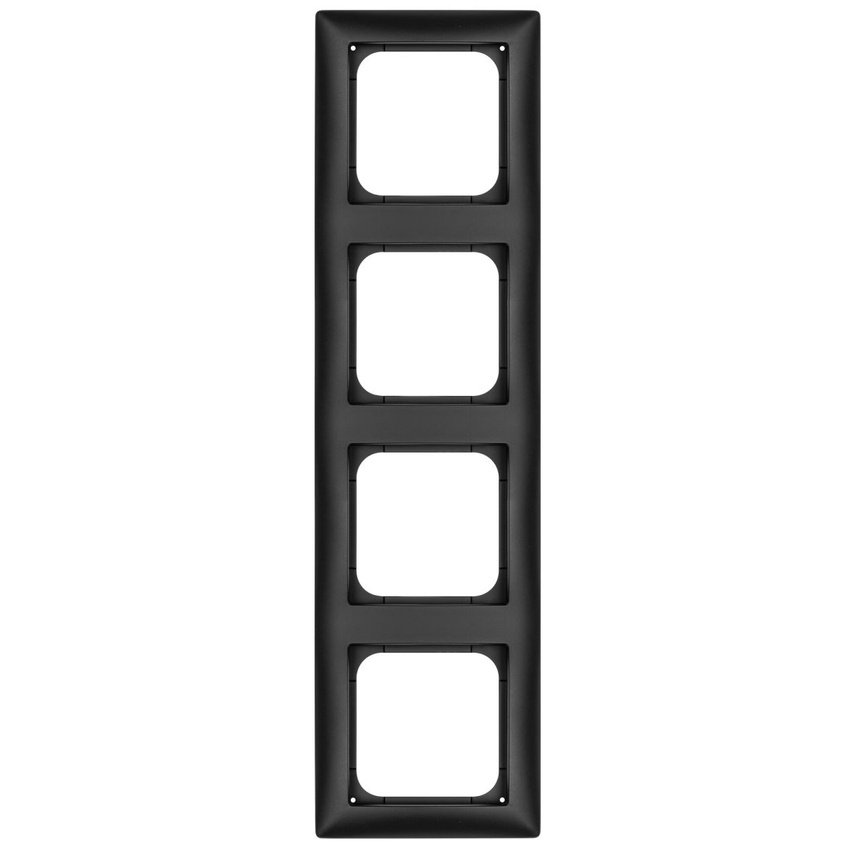 Abdeckrahmen 4-fach K55 schwarz matt Abdeckrahmen 4-fach K55 schwarz matt