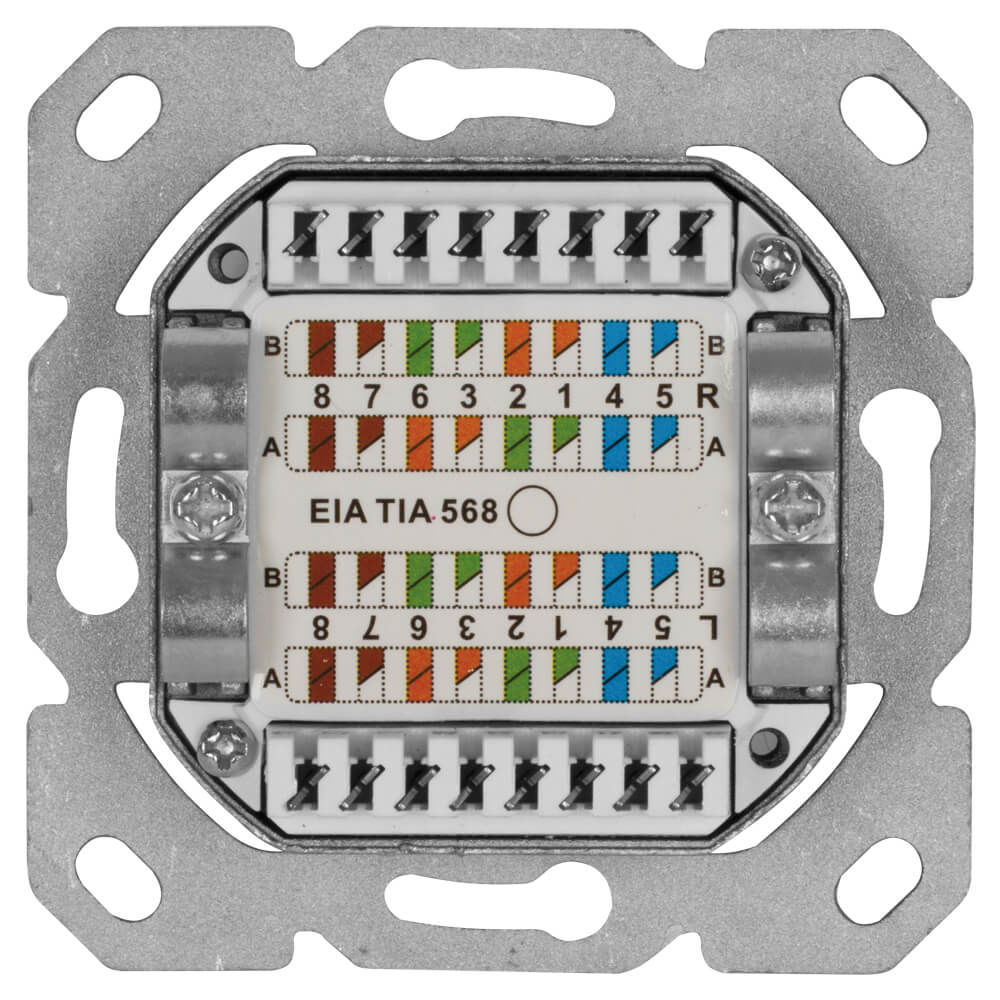 Netzwerkdose UP-UAE-CAT 6a LSA rechts/links