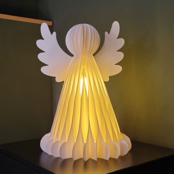 Papiermotiv 2 LED-Module Engel H380 Ø250
