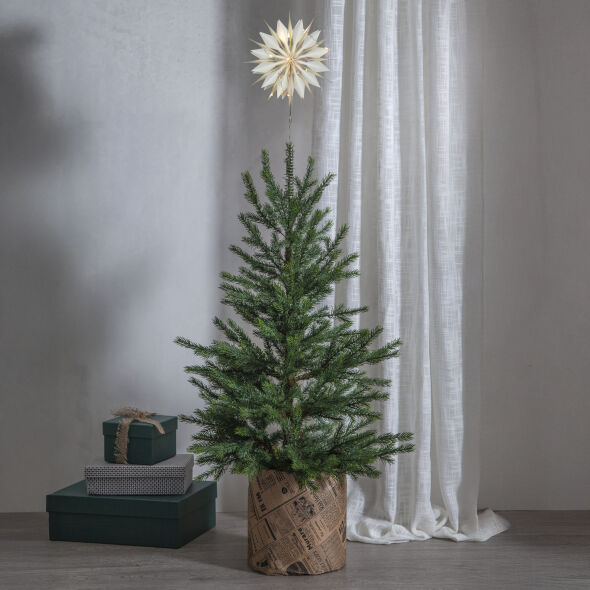 Weihnachtsbaumspitze FLINGA 10 warmweiße LEDs