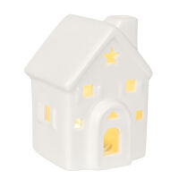 LED-Häuschen je 1 warmweiße LED H80 B60 T60