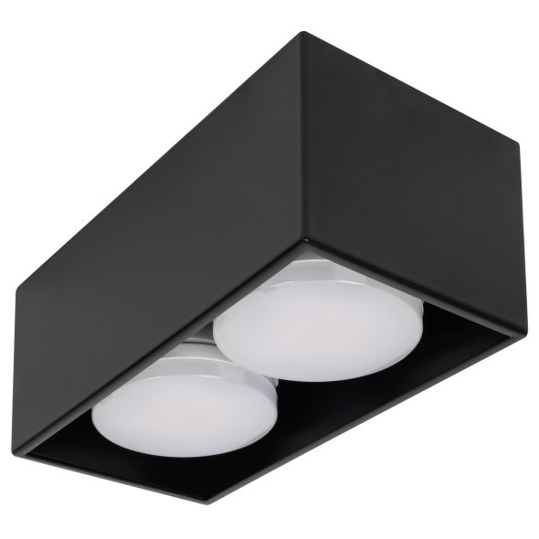 Deckenleuchte 2 x GX53 schwarz Deckenleuchte 2 x GX53 schwarz