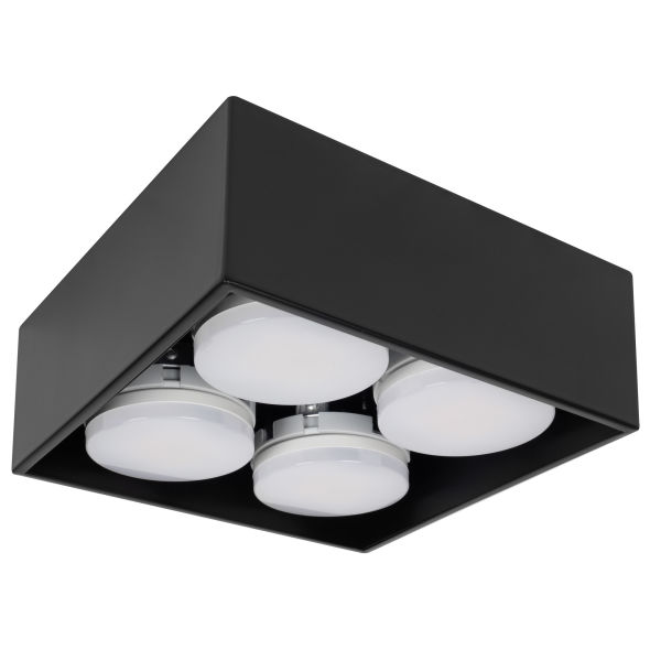 Deckenleuchte 4 x GX53 schwarz Deckenleuchte 4 x GX53 schwarz